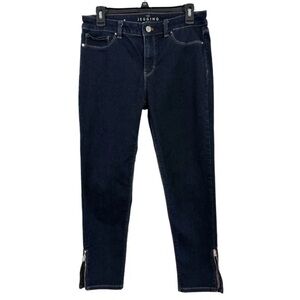 White House Black Market The Jeggings Crop Mid Rise Dark Wash Jeans size 6